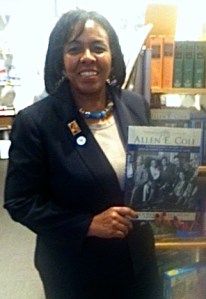 Dr. Regennia N. Williams in the gift shop of the Western Reserve Historical Society